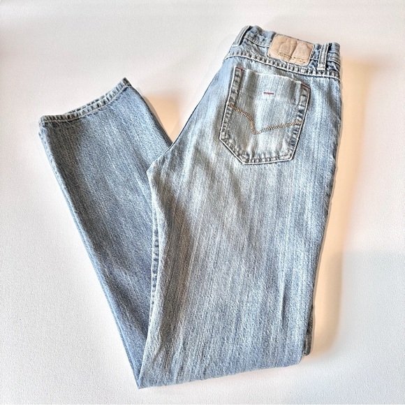 EUC Men’s Retro Oakley Slim Fit Distressed Industrial Denim - Picture 1 of 4